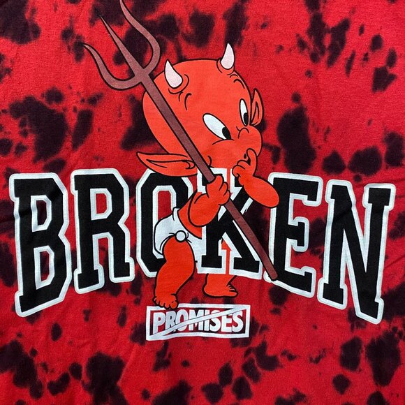 Broken Promises x Hot Stuff Tiedye Tshirt size Small - Picture 4 of 5